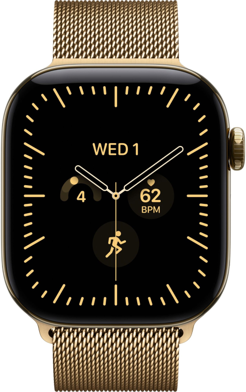 Apple Watch Series 12 (42 mm) - Titanium "Radiant Gold" + Milanese Loop "Radiant Gold"