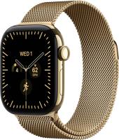 Apple Watch Series 12 (46 mm) - Titanium "Radiant Gold" + Milanese Loop "Radiant Gold"