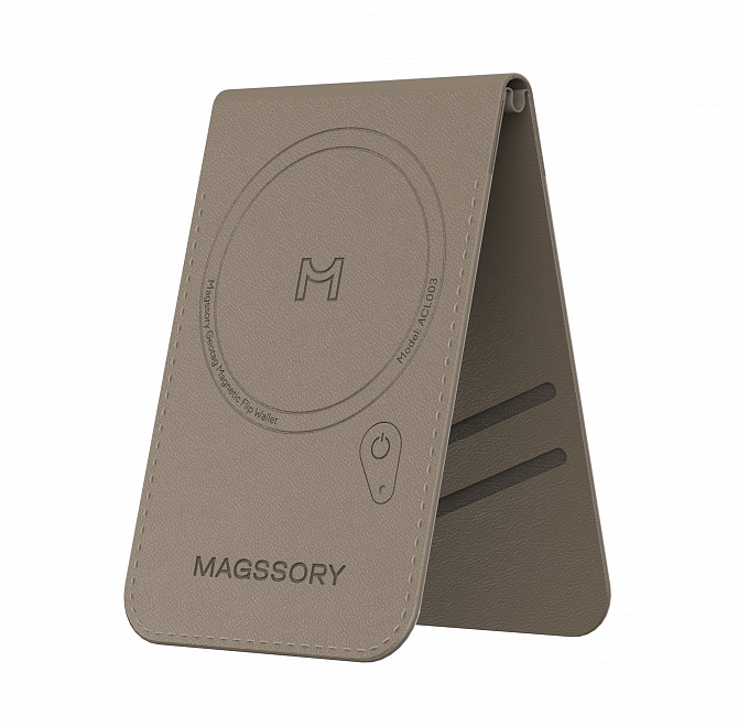 Кошелек-кардхолдер Magssory Geotag Magnetic Latte