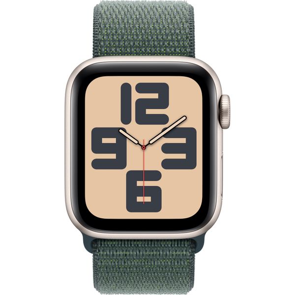 Apple Watch SE 2024  GPS 40mm Starlight Aluminium Lake Green Sport Loop