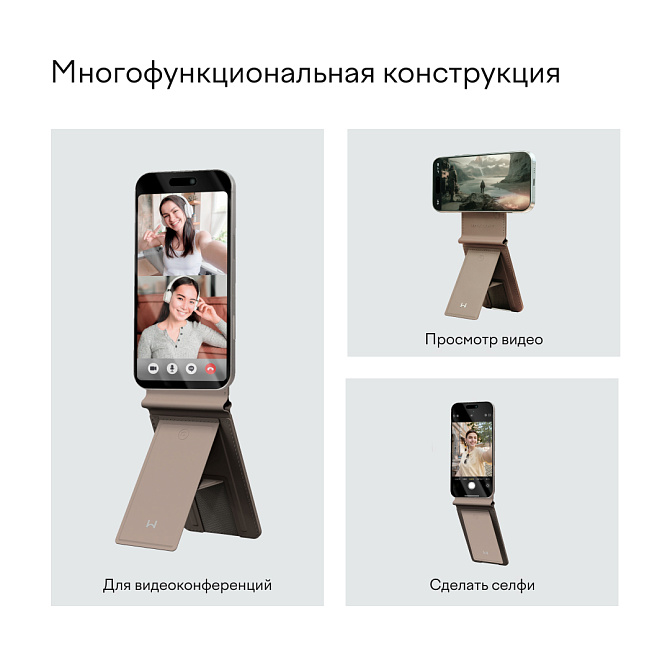 Кошелек-кардхолдер Magssory Ultima Geo Photo Wallet Latte