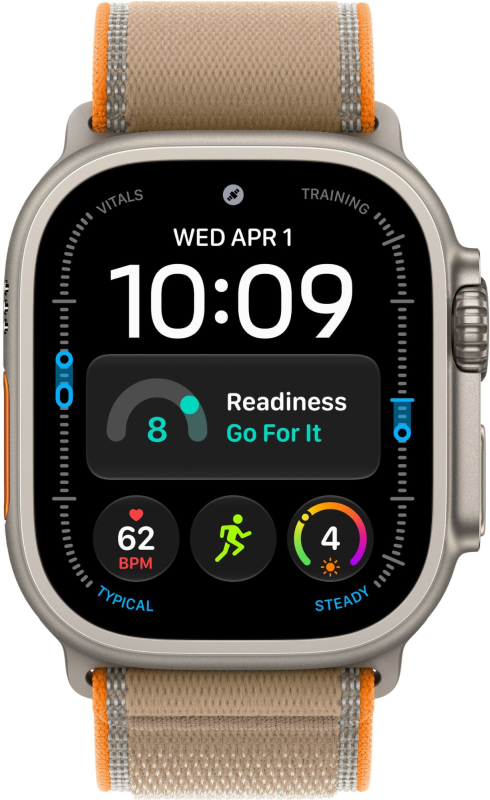 Apple Watch Ultra 4 (49 mm) - Titanium "Natural" + Trail Loop "Sand"