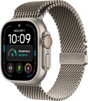 Apple Watch Ultra 4 (49 mm) - Titanium "Natural" + Titanium Milanese Loop "Natural"