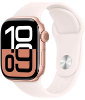 Apple Watch Series 10 GPS 42mm Rose Gold Aluminum Plum Sport Band