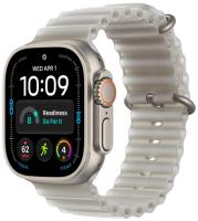 Apple Watch Ultra 4 (49 mm) - Titanium "Natural" + Ocean Band "Translucent Gray"