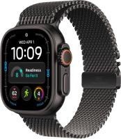 Apple Watch Ultra 4 (49 mm) - Titanium "Black" + Titanium Milanese Loop "Black"