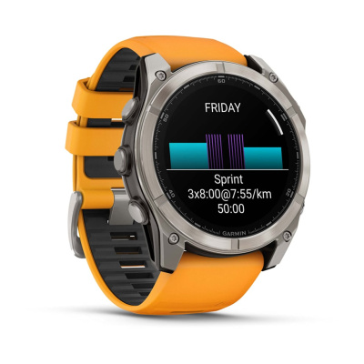 Garmin Fenix 8 51mm AMOLED Sapphire Titanium Spark Orange 010-02905-11