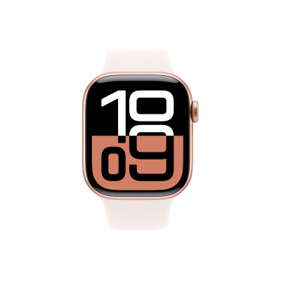 Apple Watch Series 10 GPS 42mm Rose Gold Aluminum Plum Sport Band
