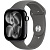 Apple Watch Series 11, 46 mm, Jet Black Aluminium Stone Gray Sport Band SM/ML
