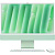 Apple iMac 24" Retina 4.5K (M4 10-Core, GPU 10-Core),16/256GB, Green
