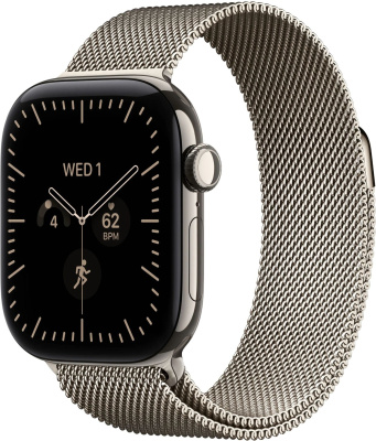 Apple Watch Series 12 (42 mm) - Titanium "Natural" + Milanese Loop "Natural"