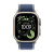 Apple Watch Ultra 3 49mm Natural Titanium Case, Trail Loop (Blue/Bright Blue)