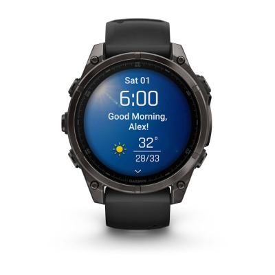 Garmin Fenix 8 47mm Solar Sapphire Titanium Carbon Gray | 010-02906-11