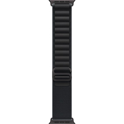 Apple Watch Ultra 3 49mm Black Titanium Case, Alpine Loop (Black)