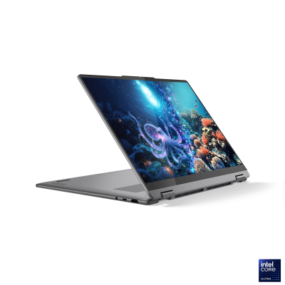 Ноутбук Lenovo Yoga 7i 2-in-1 16IPH11 83TE0002US Aura Edition (Intel Ultra 7 355 4700MHz/24Gb/1024Gb SSD/16"/1920x1200/OLED/Touch/Intel Iris Xe Graphics/Wi-Fi/Bluetooth/Windows 11 Home) Серый