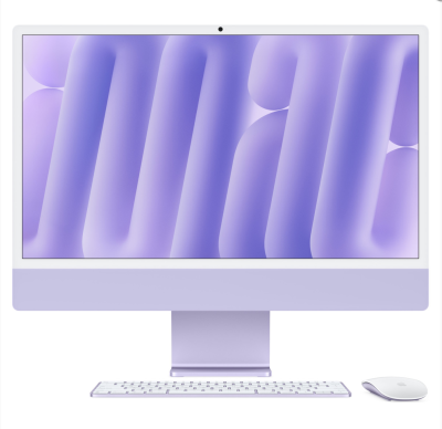 Apple iMac 24" Retina 4.5K (M4 8-Core, GPU 8-Core),16/256GB, Purple