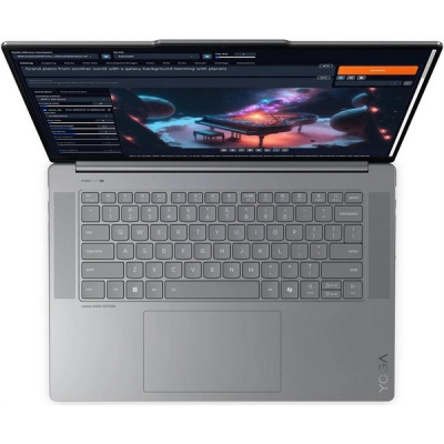 Lenovo Yoga Slim 7i Aura 15 83HM0001US (Intel Ultra 7 256V 4800MHz/16Gb/1024Gb SSD/15.3"/2880x1800/Touch/120Hz/Intel Arc Graphics 140V 8Gb/Wi-Fi/Bluetooth/Windows 11 Pro) Серый
