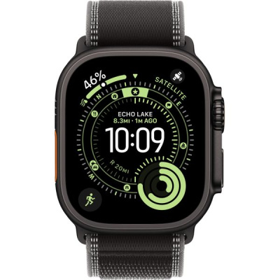 Apple Watch Ultra 3, 49mm, Black S-M/M-L Trail Loop Black/Charcoal