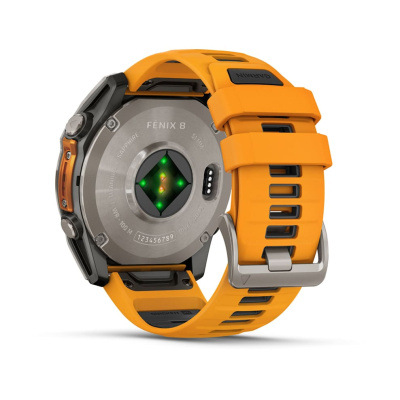 Garmin Fenix 8 51mm AMOLED Sapphire Titanium Spark Orange 010-02905-11